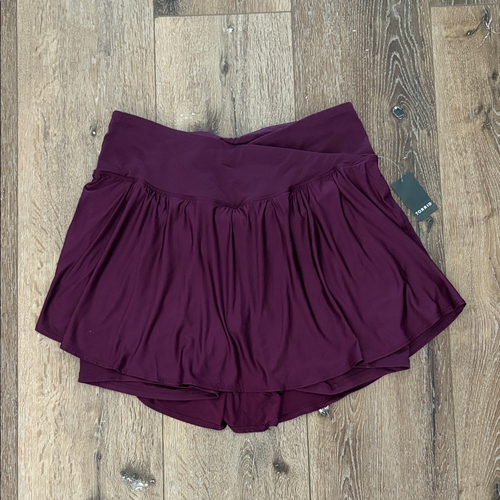 New Torrid Active Skort Skirt Built in Shorts 1X